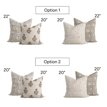 Colmar Pillow Combination | Set of Four Pillow Covers