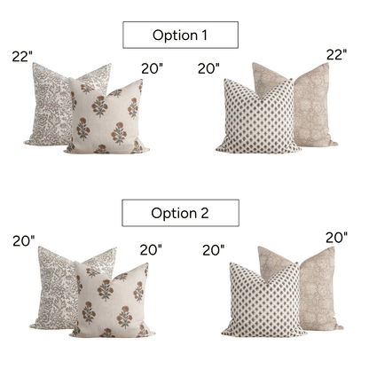 Ubeda Pillow Combination | Set of Four Pillow Covers