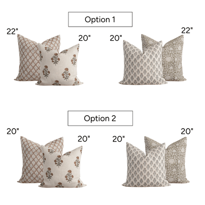 Dorset Pillow Combination | Set of Four Pillow Covers