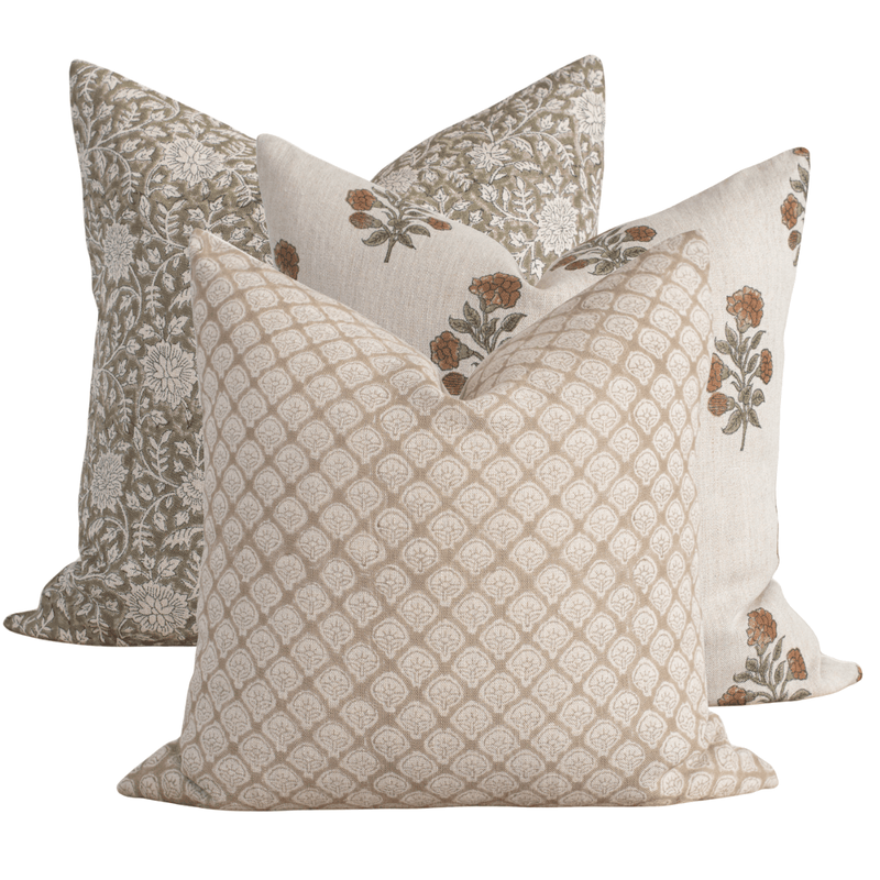 Needham Pillow Combination | Set of Three Pillow Covers