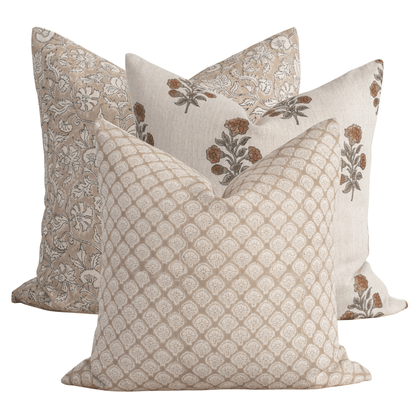 Belmont Pillow Combination | Set of Three Pillow Covers