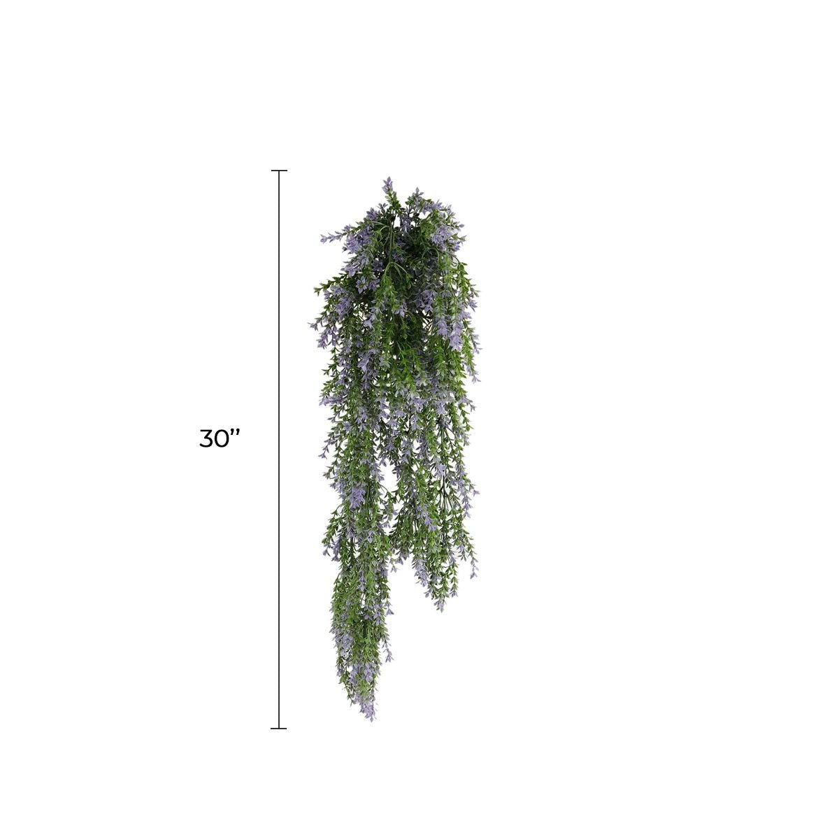 Purple and Green Willow Leaf Garland Artificial Hanging Bush 7.8×30in – NFPA 701 Certified – UV Resistant