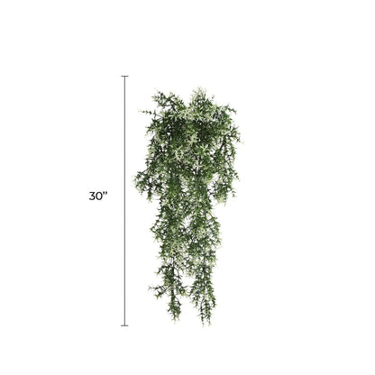Star Jasmine Vine Artificial Hanging Plant 7.8×30in – NFPA701 Fire Rated – UV Resistant