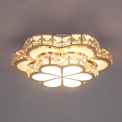 DecorBites™ Crystal LED Chandelier Ceiling Lamp Modern Elegant Indoor Decor Luminaire