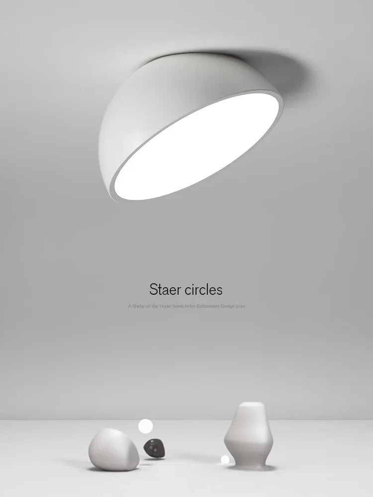 DecorBites™ LED Semicircular Ceiling Light for Bedroom, Aisle, Balcony - Modern & Creative Lighting Fixtures