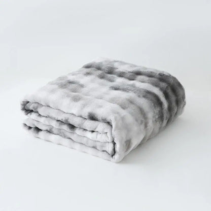 DecorBites™ Fuzzy Faux Fur Blanket - Cozy & Soft Reversible Throw for Sofa and Bed