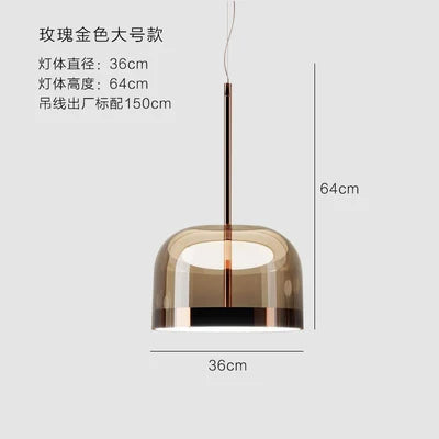 DecorBites™ Equatore Glass Pendant Light for Modern Dining Room Decor and Luxury Loft House