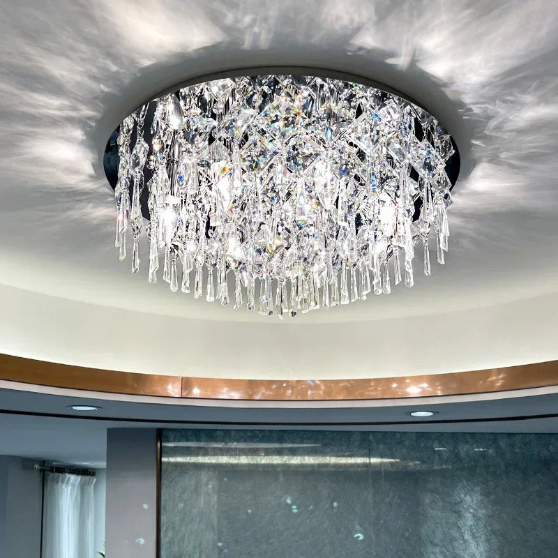 DecorBites™ Crystal Ceiling Lamp: Luxury Modern LED Ceiling Light for Home Indoor Lighting