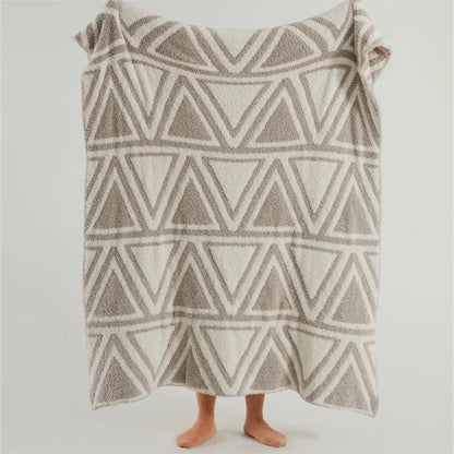 DecorBites™ Knitted Jacquard Blanket 130x180cm Multi-functional Throw