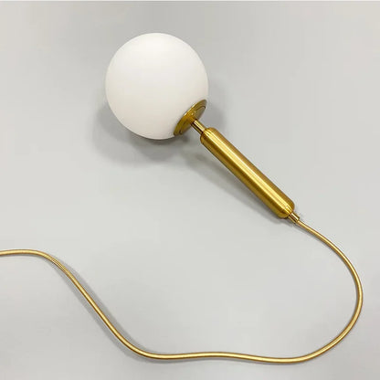 DecorBites™ Gold Glass Ball Pendant Lamp for Luxurious Dining Room & Bedroom Decor