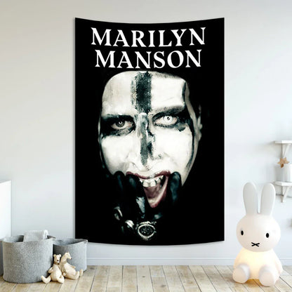 DecorBites™ Baphomet Poster Tapestry Satanist Home Room Decor