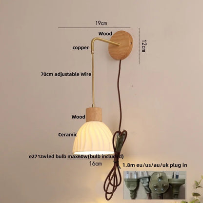 DecorBites™ LED Glass Wall Lamp Modern Bedroom Coffee Vanity Light Fixtures