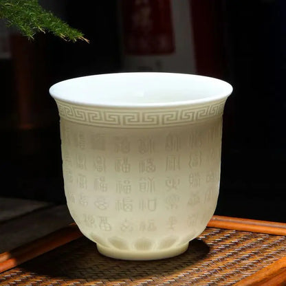 DecorBites™ Bone China Tea Cup Set | Cute Goat Fat Jade Ceramic Teacups & Mugs