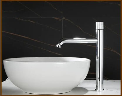 DecorBites™ Brushed Gold Basin Faucet: Solid Brass Hot Water Mixer Sink Tap
