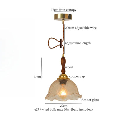 DecorBites™ Green Wave Glass Pendant Lamp: Modern Minimalism for Living Room, Bedroom, Cafe