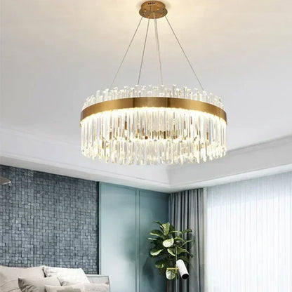 DecorBites™ Crystal Ceiling Pendant Light for Living Dining Room Chandelier Home Decor