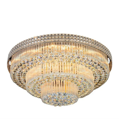 DecorBites™ Crystal LED Chandelier Cake Ceiling Lamp for Living Room Bedroom Kitchen Hotel
