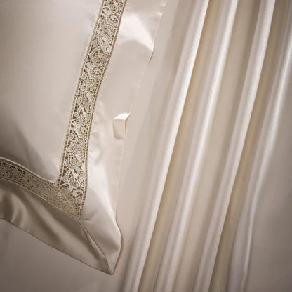 DecorBites™ Damask Lyocell Cotton Bedding Set with Soft Silky Finish