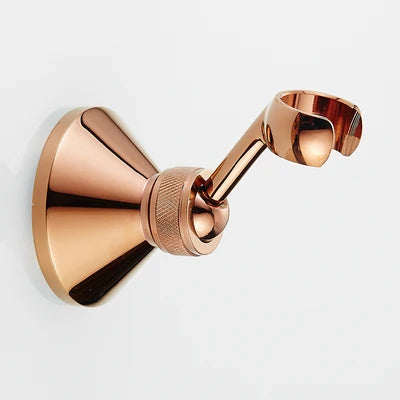 DecorBites™ Antique Gold Handheld Shower Head with Holder and Plumbing Hose