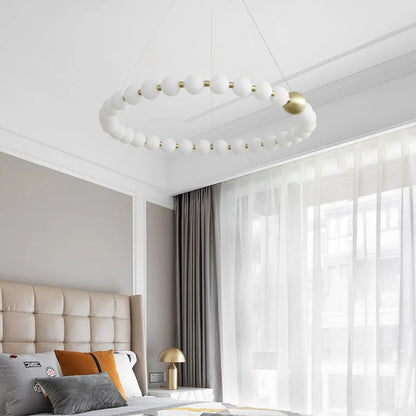 DecorBites™ Brass LED Chandelier with Acrylic Ball - High Quality Dimmable Lighting