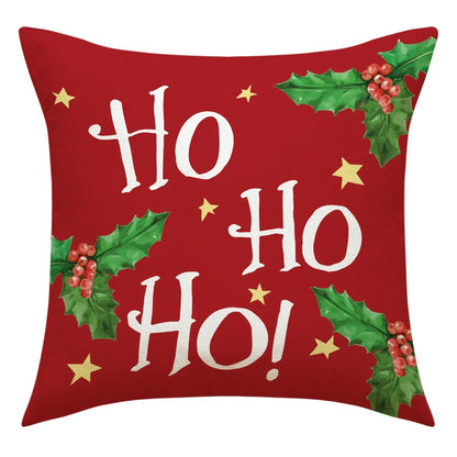 DecorBites™ Christmas Linen Decorative Pillows Print Lumbar Pillow Home Decor