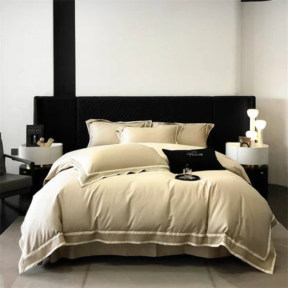 DecorBites™ 1000TC Luxury Embroidery Bedding Set - Full/Queen/King 4Pcs