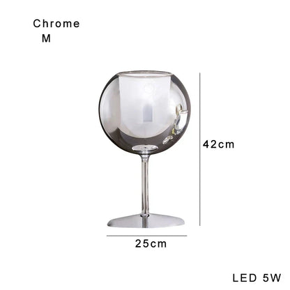 DecorBites™ Glass Gold Table Lamp: Luxury Designer Desk Light for Elegant Living Spaces