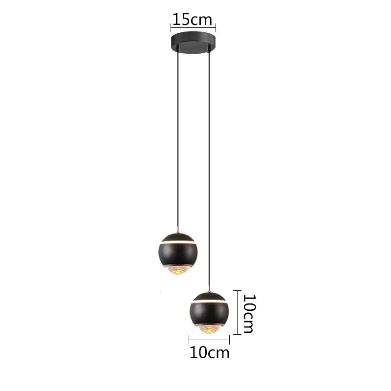 DecorBites™ Ball Pendant Lights for Bedroom, Dining Room, and Kitchen Island