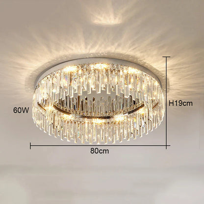 DecorBites™ Crystal Ceiling Lamp: Modern Minimalist Light Luxury for Home Indoor Lighting