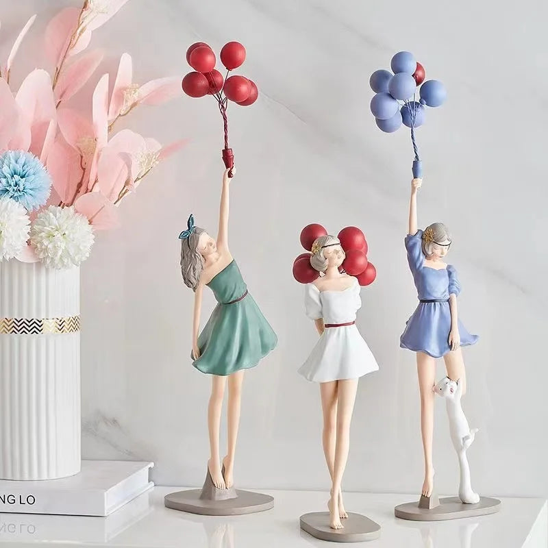 DecorBites™ Balloon Girls Resin Home Decor Ornaments