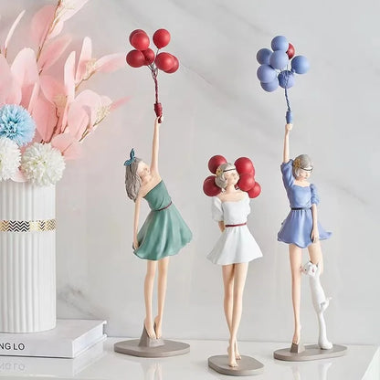 DecorBites™ Balloon Girls Resin Home Decor Ornaments