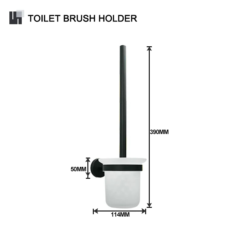 DecorBites™ Bathroom Hardware Set: Towel Rack, Toilet Brush, Paper Holder, Soap Dispenser, Towel Bar, Hook