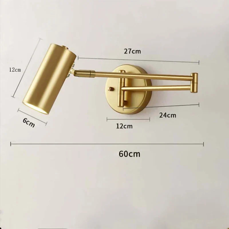 DecorBites™ Adjustable E27 LED Wall Lamp Sconces Indoor Lighting Home Decor Bedroom Fixture