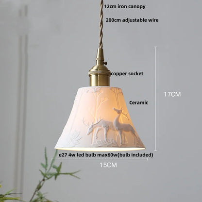 DecorBites™ Black Ceramic LED Pendant Lights - Modern Nordic Style Hanglampen