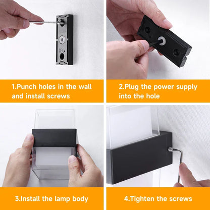 DecorBites™ LED Facade Wall Light for Home and Garden Decor, Waterproof Stair Luminaire