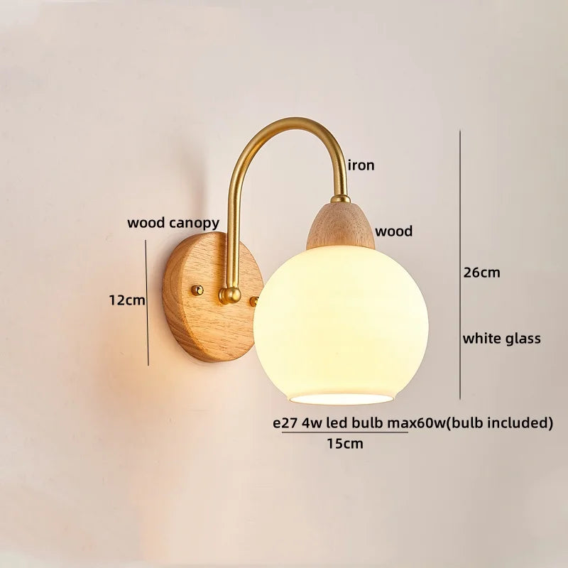 DecorBites™ LED Pull Chain Wall Lights for Bedroom Decor