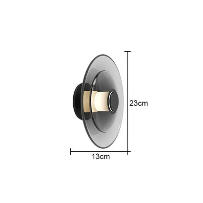 DecorBites™ Glass Wall Lamp: Nordic Minimalist LED for Dining, Living, Bedroom