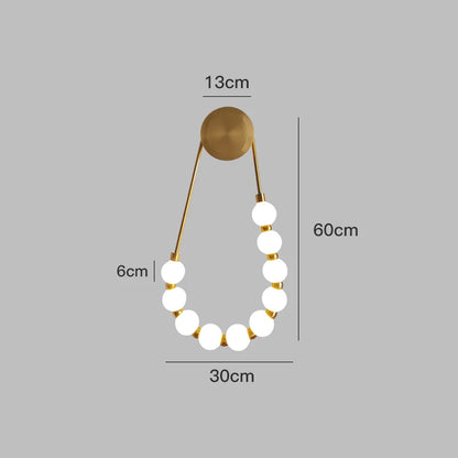 DecorBites™ Cream Italian Style Asymmetric Magic Bean Wall Lamp