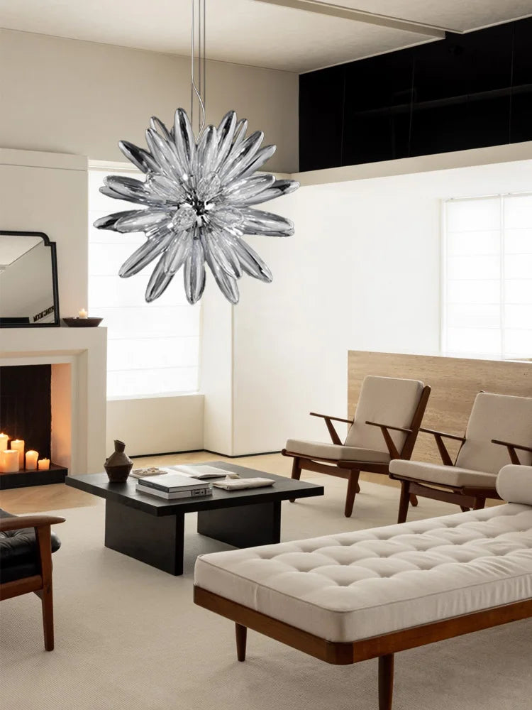 DecorBites™ LED Globe 2025 Chandelier in Chrome/Gold - Spectacular Lighting Fixture