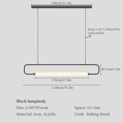 DecorBites™ LED Pendant Chandelier for Dining Room, Living Room, and Restaurant