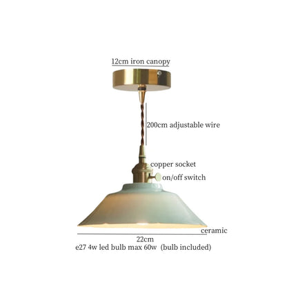 DecorBites™ Ceramic LED Hanging Lamp for Home Decor and Lighting