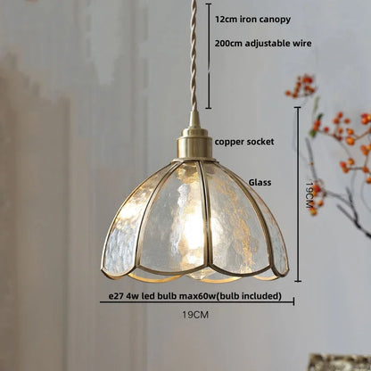 DecorBites™ Glass Globe LED Pendant Light Fixture for Porch Kitchen Aisle, Adjustable Hanging Lamp