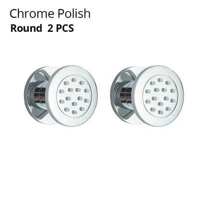 DecorBites™ Brass Body Round Shower SPA Jets for Luxurious Bathroom Massage Experience