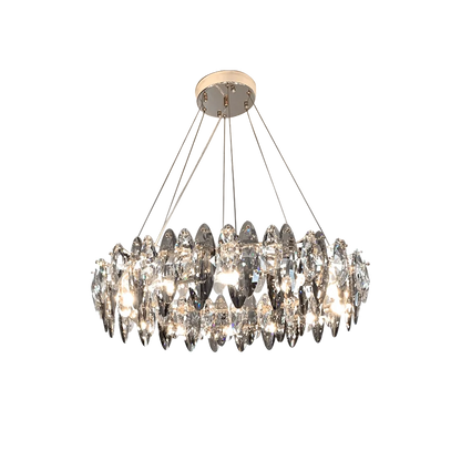 DecorBites™ Crystal LED Chandelier: Modern Luxury Indoor Hanging Lamp, Living Room Decor