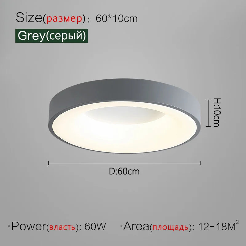 DecorBites™ 2023 Minimalist Round Dining Room Master Bedroom Ceiling Lamp