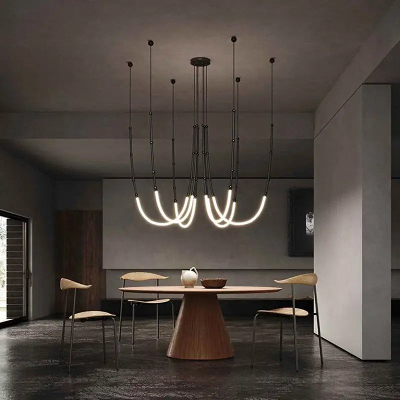 ™ Linear Creative Chandelier for Living Room Lobby, Bedroom, Hotel, Restaurant Lighting