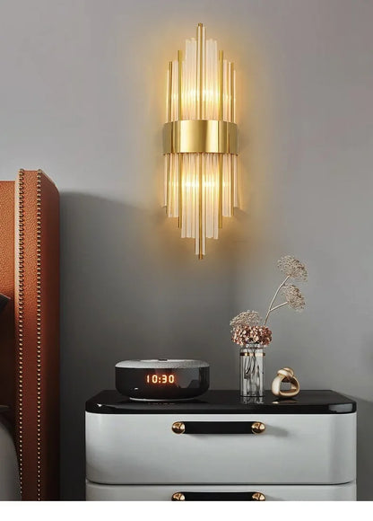 DecorBites™ Crystal LED Wall Light Modern Indoor Lighting for Living Room & Aisle