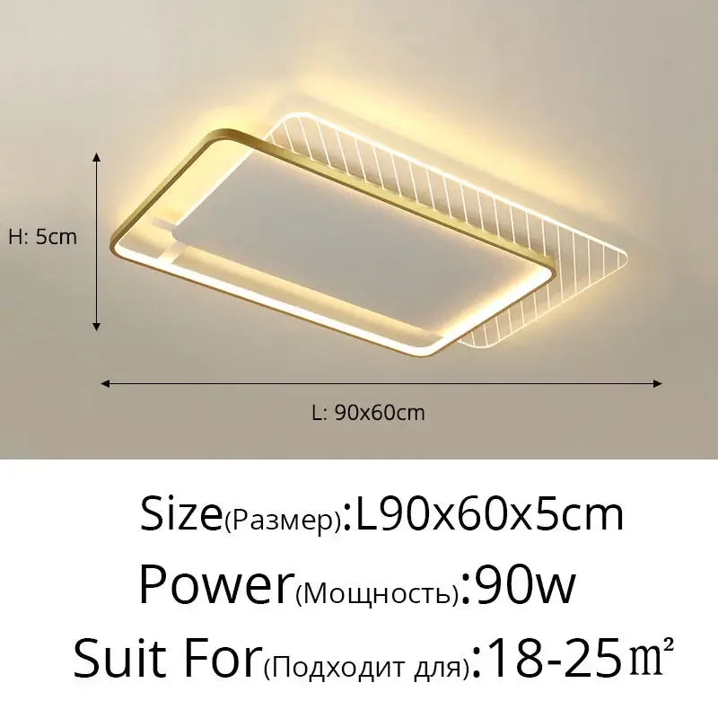 DecorBites™ LED Ceiling Lights: Modern Minimalist for Bedroom Living Room Kitchen Study Warm Home