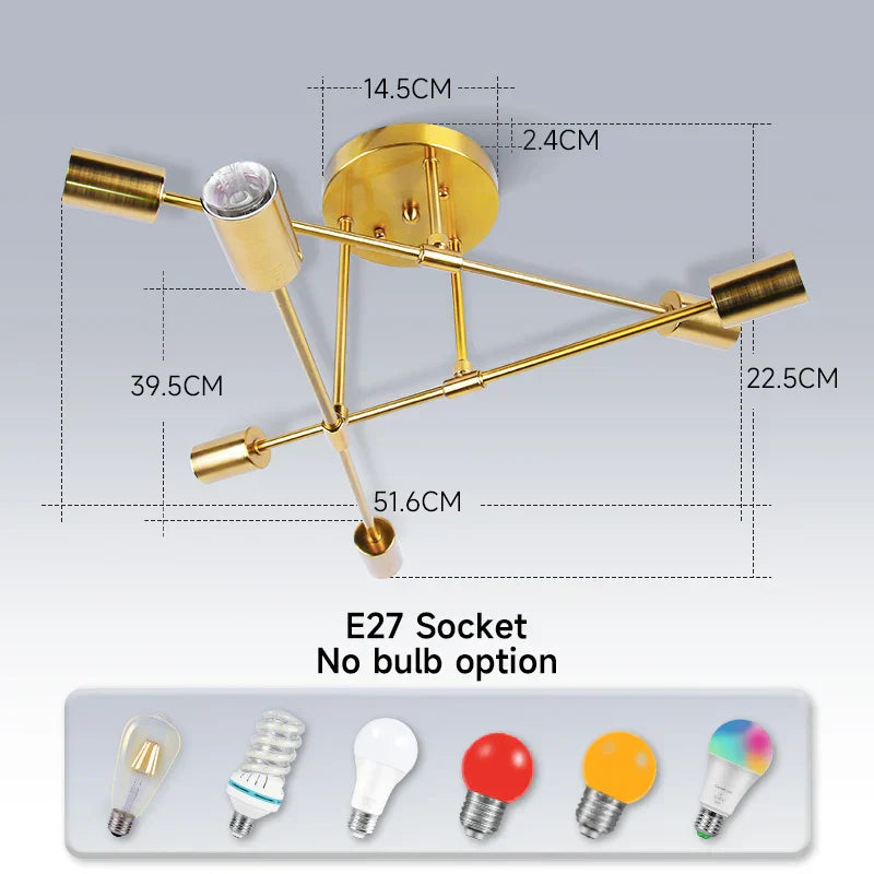 DecorBites™ LED Ceiling Chandelier Pendant Light for Kitchen Living Room Home Decor