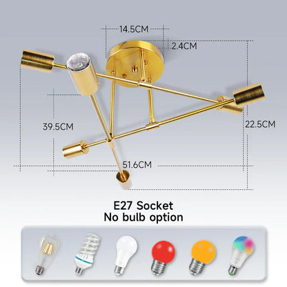 DecorBites™ LED Ceiling Chandelier Pendant Light for Kitchen Living Room Home Decor